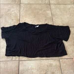 H&M Black Oversized Boxy T-Shirt